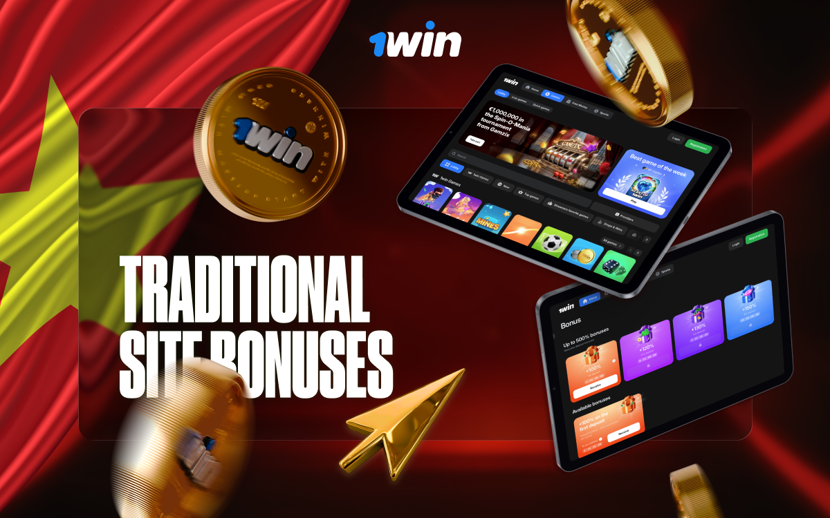 1win Bonuses Claim traditional site bonuses and rewards at 1win.